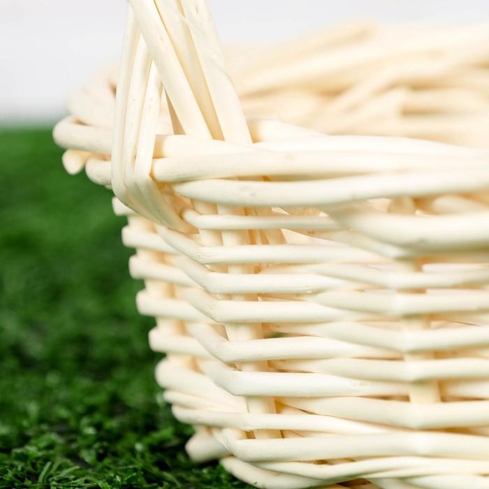 Корзина плетёная, ива, круглая Корзина плетёная, ива, круглая