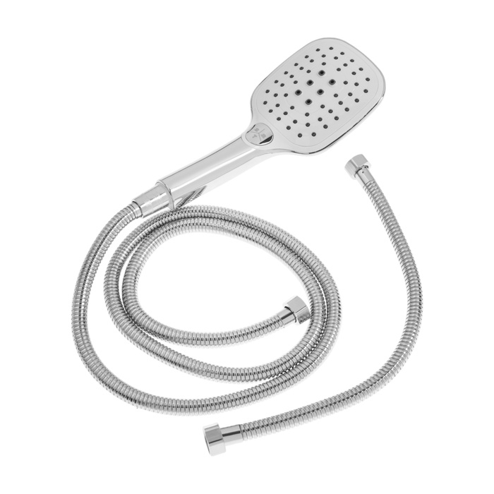 Душевая система ZEIN Z1005, тропическая и ручная лейка 3 режима, шланги, стойка, мыльница Душевая система ZEIN Z1005, тропическая и ручная лейка 3 режима, шланги, стойка, мыльница
