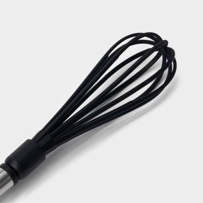 Венчик для взбивания Доляна «Антрацитовый блеск», 31 см, цвет чёрный Венчик для взбивания Доляна «Антрацитовый блеск», 31 см, цвет чёрный