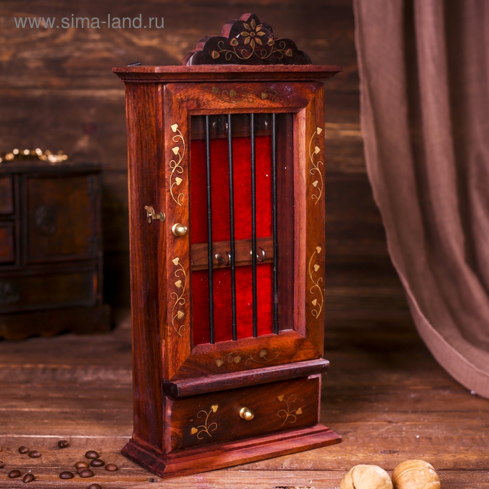 Ключница Ключница "Тайник" дерево 7х16х34 см