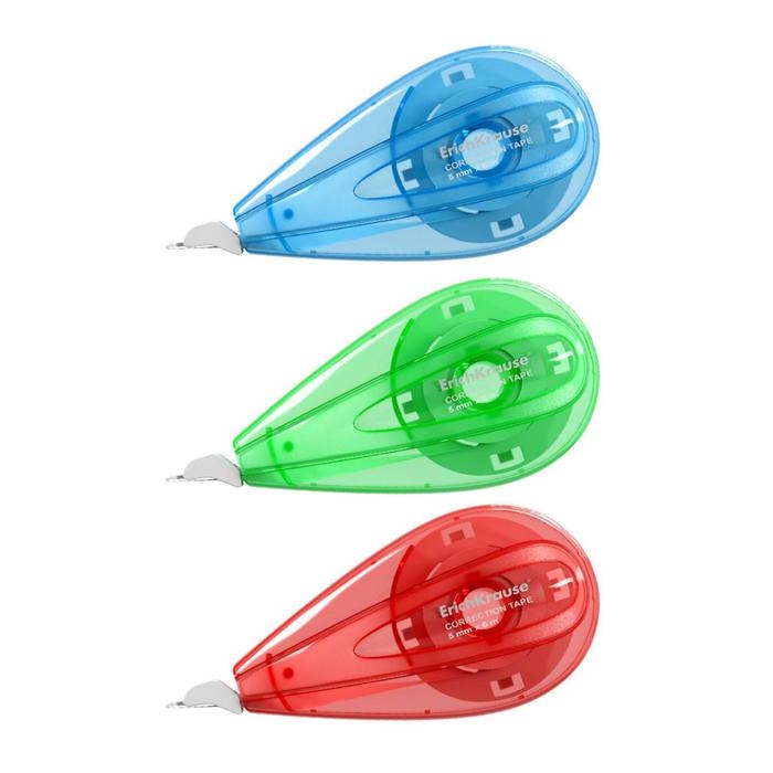 Корректирующая лента 5 мм х 6 м, ErichKrause Extra, блистер, микс