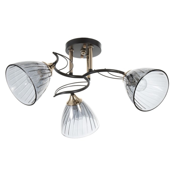 Люстра Люстра "Сальма" 3хЕ27 40Вт черный 54х54х24см BayerLux