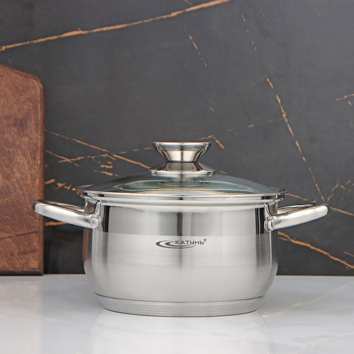 Кастрюля «Диана», 2.5 л, d=18 см, капсульное дно, индукция Кастрюля «Диана», 2.5 л, d=18 см, капсульное дно, индукция