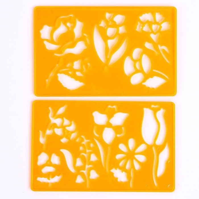 Трафарет «Цветочки», набор 2 шт. Трафарет «Цветочки», набор 2 шт.