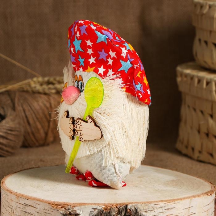 Оберег «Домовой», с ложкой, 20 см, микс Оберег «Домовой», с ложкой, 20 см, микс