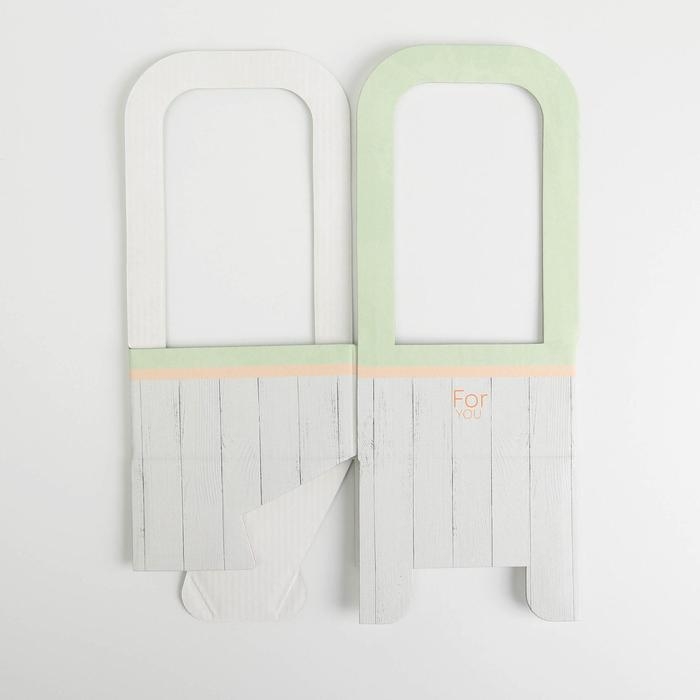 Коробка-переноска для цветов «For you», 12 × 12 × 22 см Коробка-переноска для цветов «For you», 12 × 12 × 22 см