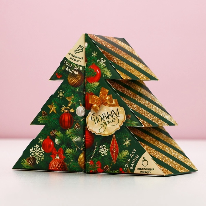 Подарочный набор косметики «С Новым Годом!», соль для ванны, 2 х 150 г, ЧИСТОЕ СЧАСТЬЕ Подарочный набор косметики «С Новым Годом!», соль для ванны, 2 х 150 г, ЧИСТОЕ СЧАСТЬЕ