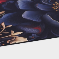Коврик для дома Доляна Black Flowers, влаговпитывающий, 40×60 см