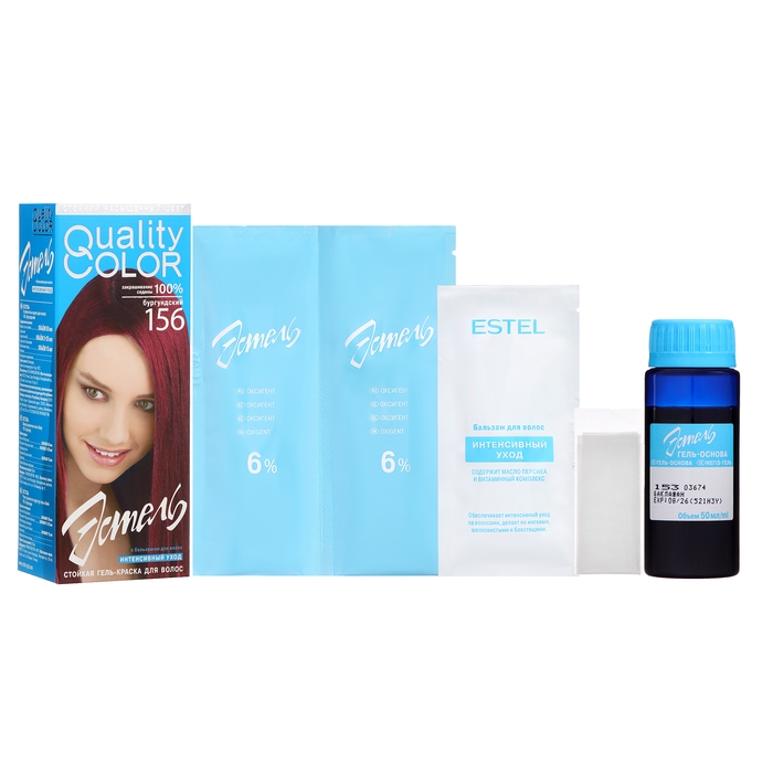 Гель-краска Estel тон № 156, бургундский Гель-краска Estel тон № 156, бургундский