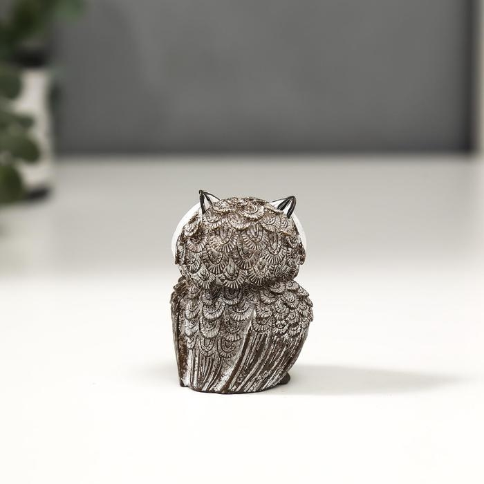 Сувенир полистоун Сувенир полистоун "Сова с золотыми глазами" МИКС 5,5х4,5х3 см