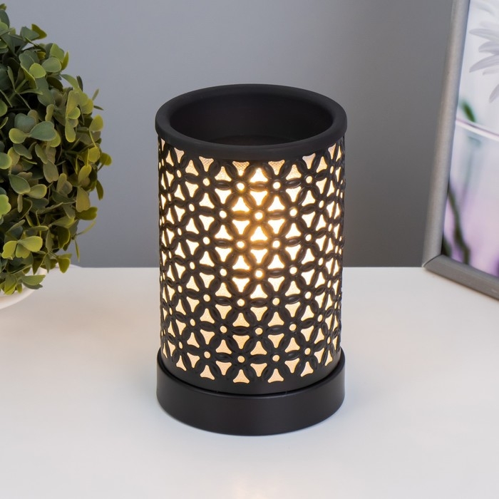 Аромасветильник Аромасветильник "Анди" Е14 25Вт чёрный 11х11х17 см RISALUX