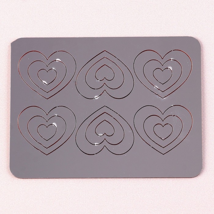 Набор топперов &laquo;Сердечки классические&raquo;, цвет золото