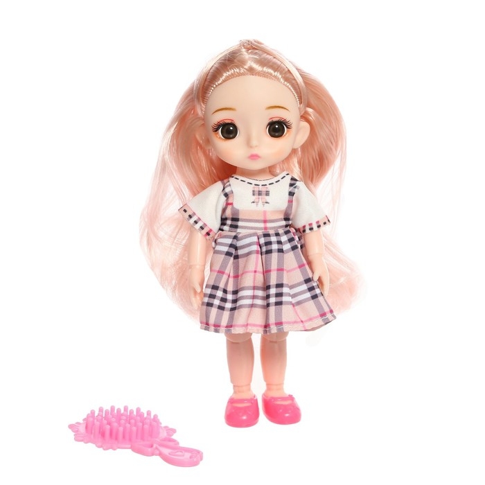 Кукла модная шарнирная «Мика» в платье, МИКС Кукла модная шарнирная «Мика» в платье, МИКС