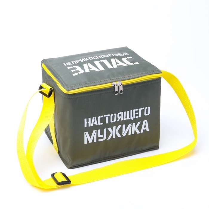 Термосумка под пиво  Термосумка под пиво "Неприкосновенный запас ", 17 x  22 х 18.5 см, с аккумулятором холода