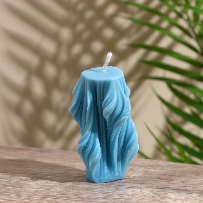 Свеча  Свеча "Вуаль" 5х5х8 см, соевый воск,микс