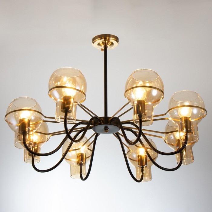 Люстра Люстра "Кэган" 8хE27 40Вт черный 74х74х46,5 см BayerLux