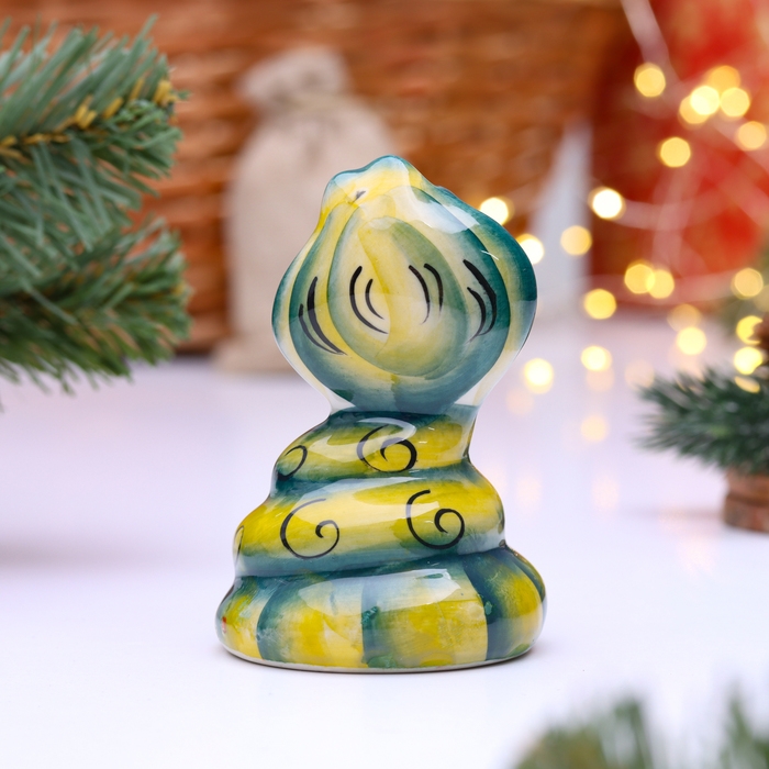 Сувенир Сувенир "Змея Афина", гжель, цвет