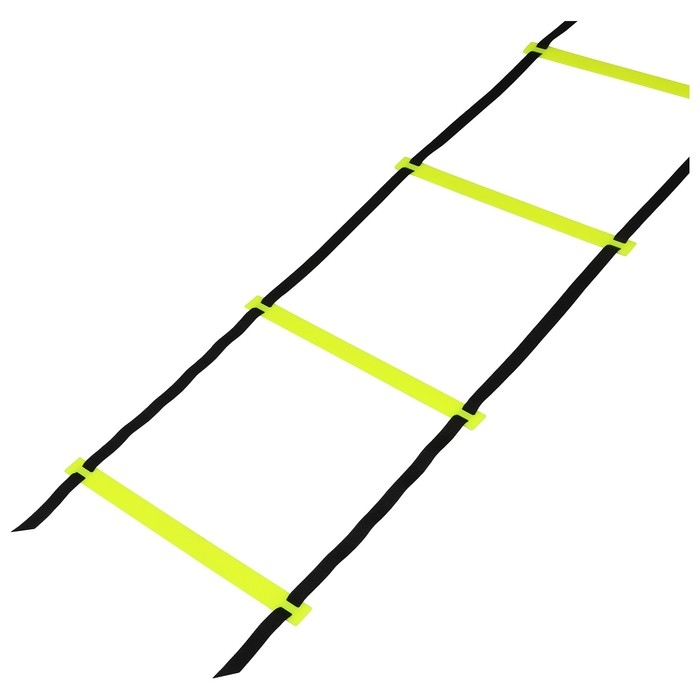 Координационная лестница ONLYTOP, 6 м, толщина 4 мм, цвет салатовый Координационная лестница ONLYTOP, 6 м, толщина 4 мм, цвет салатовый