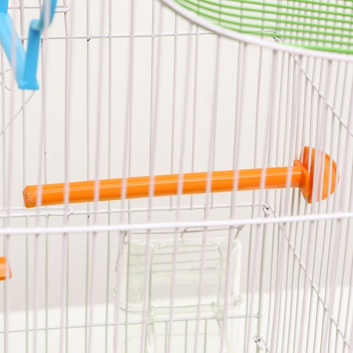 Клетка для птиц укомплектованная Bd-2/1d, 32 х 22 х 45 см, зелёная Клетка для птиц укомплектованная Bd-2/1d, 32 х 22 х 45 см, зелёная