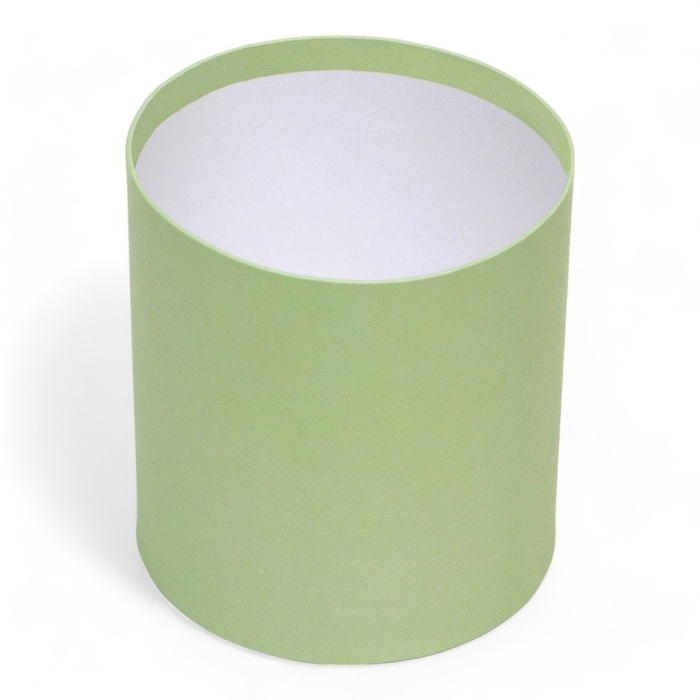 Набор круглых коробок 2в1 , Набор круглых коробок 2в1 ,"Зеленый", без крышки, 10 х 10 х 10,5 см