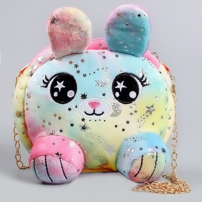 Сумка детская меховая «Зайчик», цвет розовый, 15,5х12,7х4 см Сумка детская меховая «Зайчик», цвет розовый, 15,5х12,7х4 см