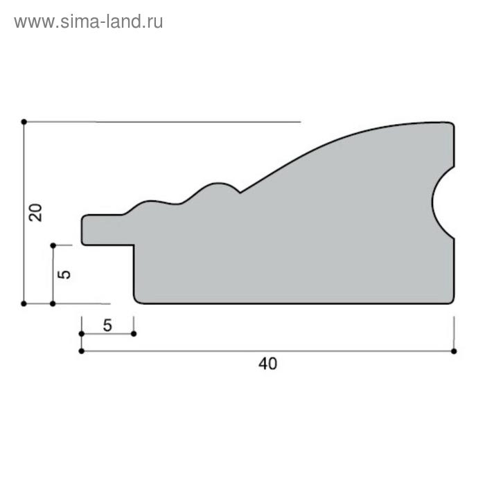 Рама для картин (зеркал) 18 х 24 х 4 см, дерево  Рама для картин (зеркал) 18 х 24 х 4 см, дерево "Версаль", золотая