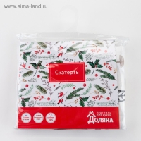 Скатерть "Доляна" X-Mas 146х220+/- 3см, 100%хл, рогожка 164 г/м2