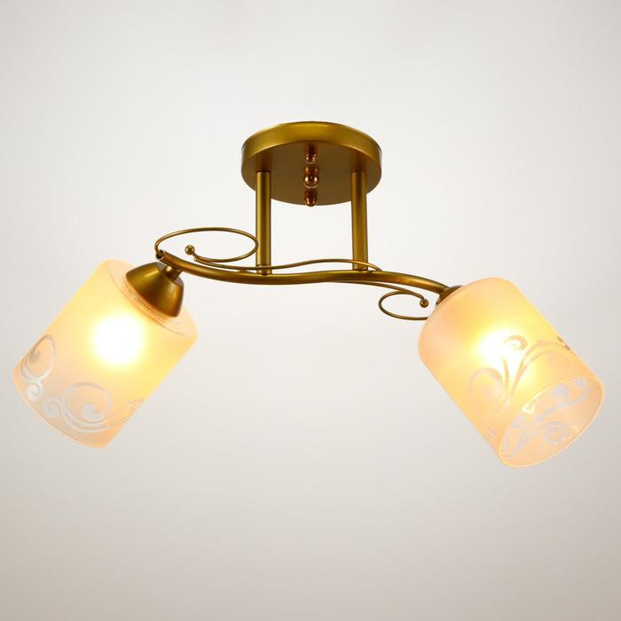 Люстра 1082/2GD 40Вт Е27 золото 46х15х24 см