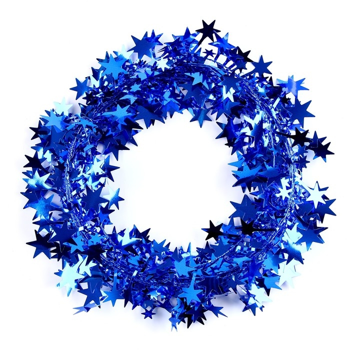 Новый год! Проволока для поделок и декора «Звёздочка» длина — 5 метров, цвет синий