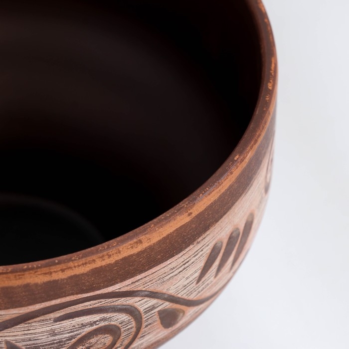 Кастрюля Кастрюля "Ангоб", 0,9 л., 9х14х14 см