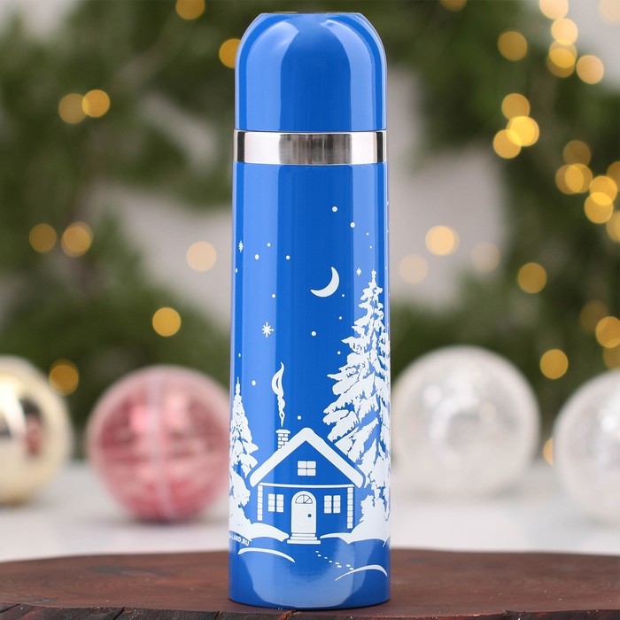 Новый год! Термос новогодний «Зимняя сказка», 500 мл Новый год! Термос новогодний «Зимняя сказка», 500 мл