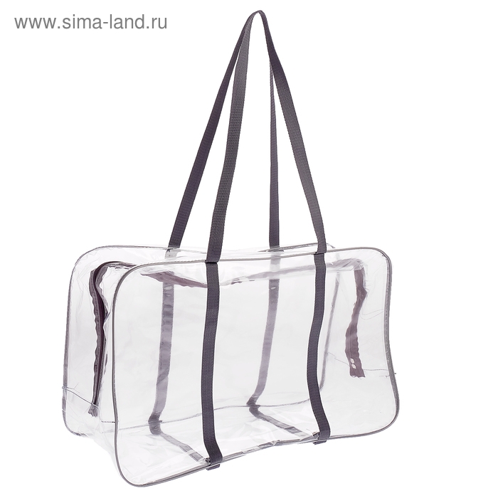 Сумка в роддом, с косметичкой, размер 33х53х24 см, набор 2 шт., цвет прозрачный/черный, Mum&Baby Сумка в роддом, с косметичкой, размер 33х53х24 см, набор 2 шт., цвет прозрачный/черный, Mum&Baby