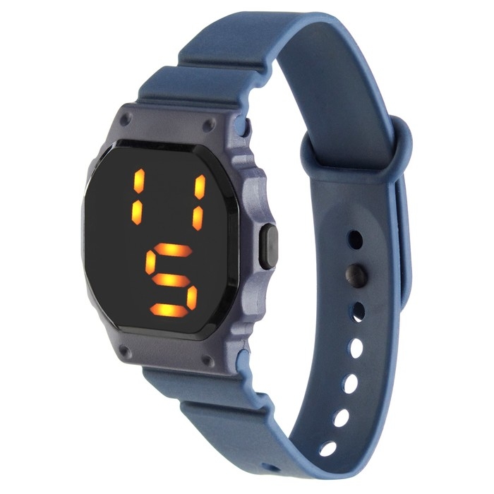 Часы наручные электронные с силиконовым ремешком, влагозащищенные Часы наручные электронные с силиконовым ремешком, влагозащищенные