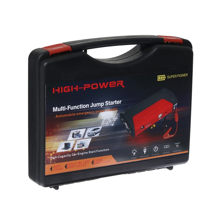 Пуско-зарядное устройство 50800 мАч, 3 LED, 2USB, DC 12V, Пуско-зарядное устройство 50800 мАч, 3 LED, 2USB, DC 12V,