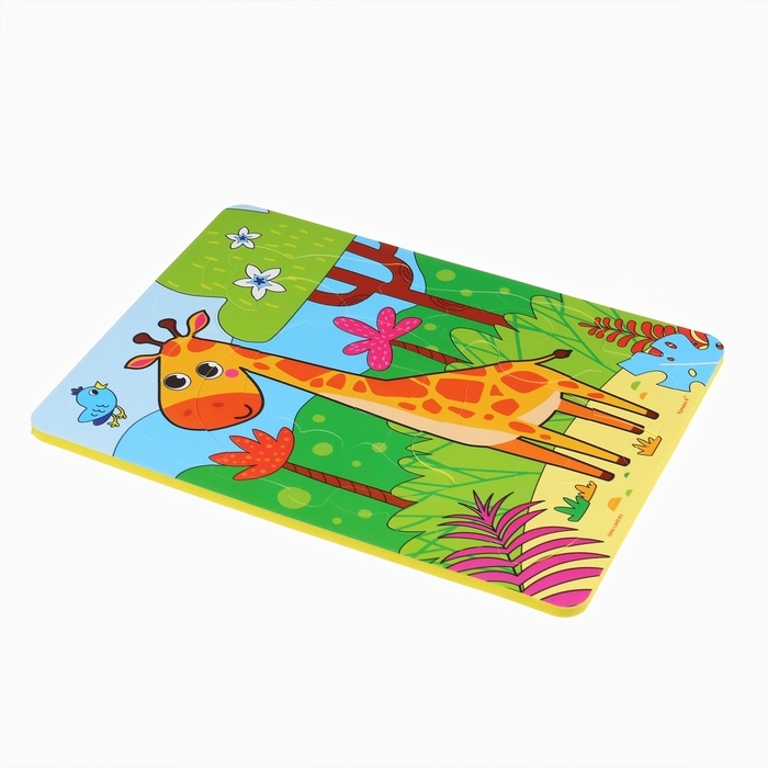 Набор для купания 2 в 1 Жирафик: Пазл и книжка для ванны Крошка Я Набор для купания 2 в 1 Жирафик: Пазл и книжка для ванны Крошка Я