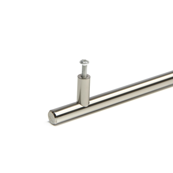 Ручка-рейлинг ТУНДРА BISTRO, d=12 мм, м/о 448 мм, цвет сатиновый никель Ручка-рейлинг ТУНДРА BISTRO, d=12 мм, м/о 448 мм, цвет сатиновый никель