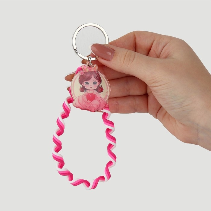 Брелок для ключей детский шнурок «Princess», 15 х 6 см Брелок для ключей детский шнурок «Princess», 15 х 6 см