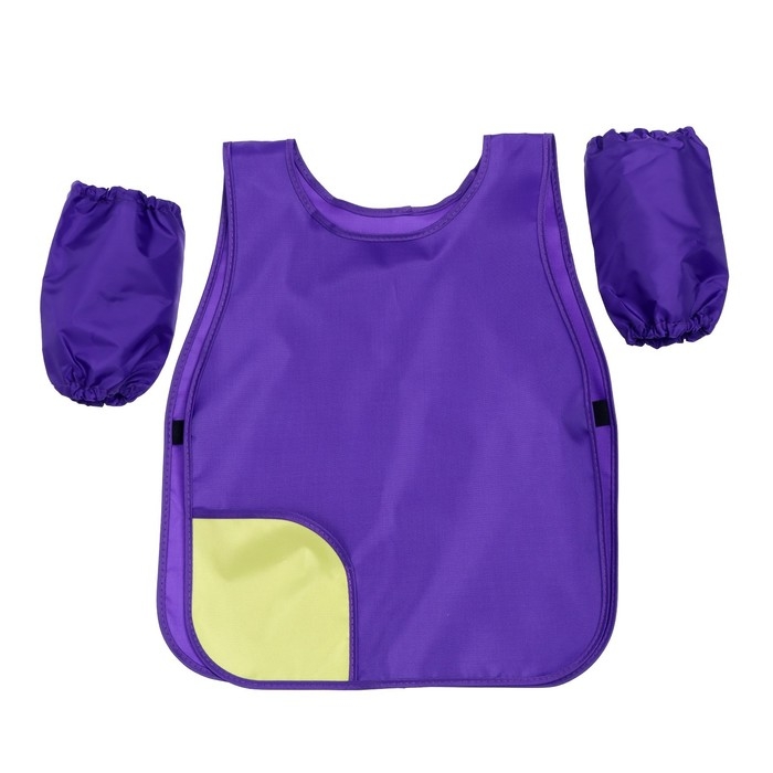 Фартук для труда (накидка) + нарукавники, 475 х 410/190 х 135 мм, (рост 104-128), ФН 2, фиолетовый, 9221 Фартук для труда (накидка) + нарукавники, 475 х 410/190 х 135 мм, (рост 104-128), ФН 2, фиолетовый, 9221