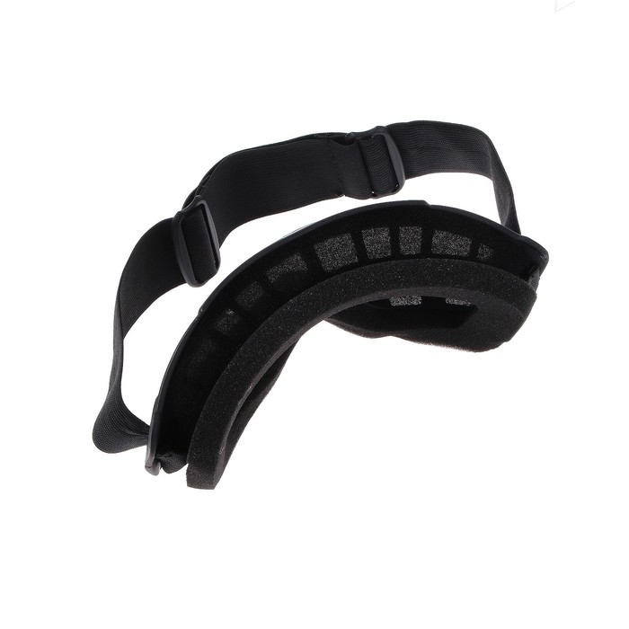 Очки-маска для езды на мототехнике, разборные, визор прозрачный, цвет черный Очки-маска для езды на мототехнике, разборные, визор прозрачный, цвет черный