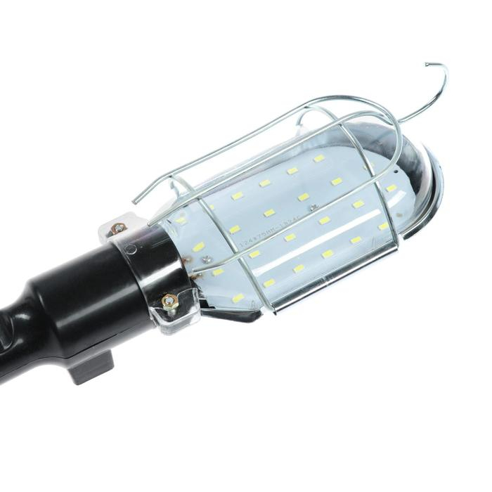 Светильник переносной светодиодный Luazon Lighting с выключателем, 10Вт, 24LED, 5 м, черный Светильник переносной светодиодный Luazon Lighting с выключателем, 10Вт, 24LED, 5 м, черный