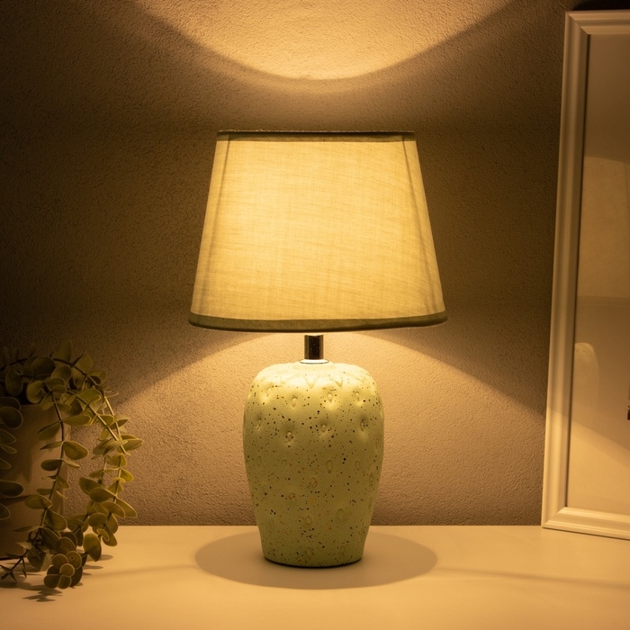 Лампа настольная Лампа настольная "Кира" 1х40Вт Е14 мятный 20х20х34см