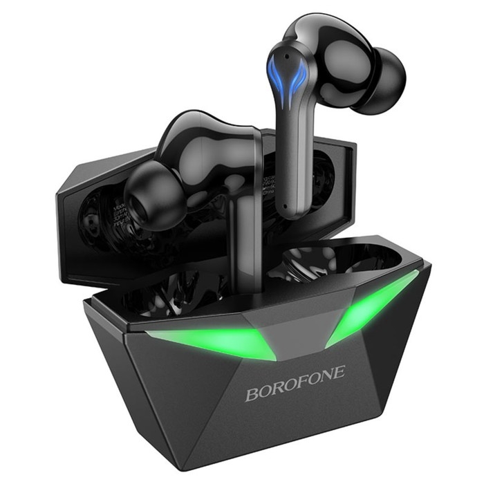 Наушники беспроводные Borofone BW24, вакуумные, TWS, микрофон, BT5.3, 30/250 мАч, чёрные Наушники беспроводные Borofone BW24, вакуумные, TWS, микрофон, BT5.3, 30/250 мАч, чёрные