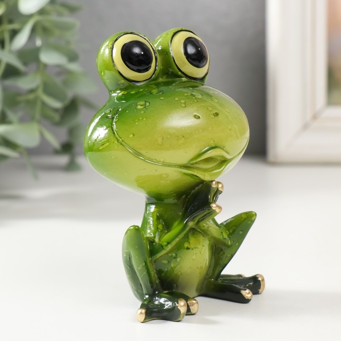 Сувенир полистоун лак Сувенир полистоун лак "Лягушонок" 7х5х10,5 см