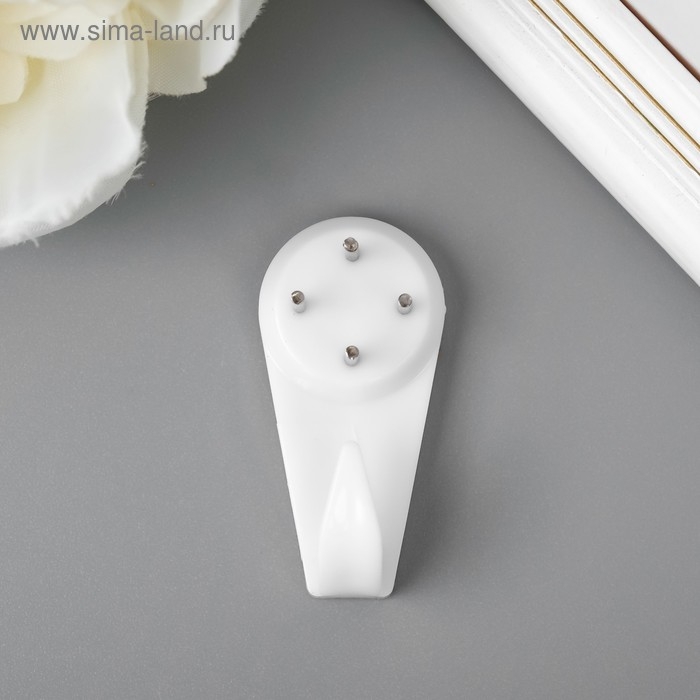 Крючок пластик, металл универсальный набор 5 шт С184 4х2 см Крючок пластик, металл универсальный набор 5 шт С184 4х2 см