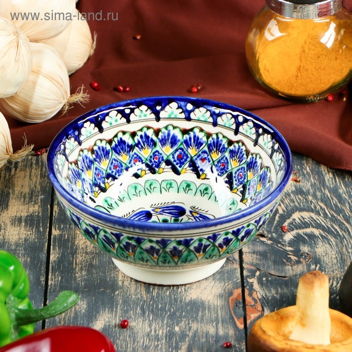 Коса Риштанская Керамика  Коса Риштанская Керамика "Узоры" 15 см, малая, микс