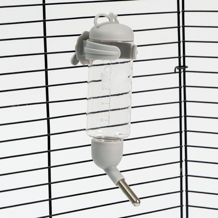 Поилка для грызунов  Поилка для грызунов "Пижон", 125 мл, серая