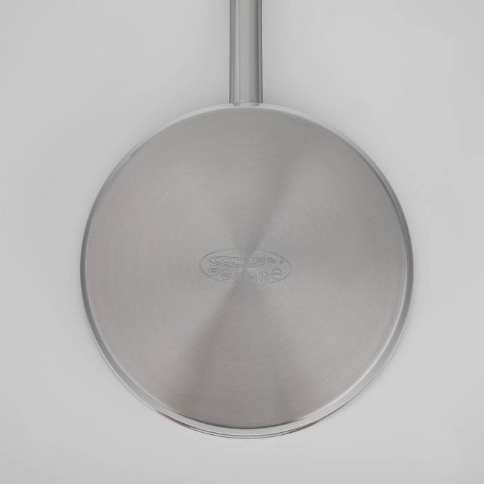 Сковорода из нержавеющей стали «Общепит», d=28 см, h=7,5 см, корпус 0,6 мм, капсульное дно 3,5 мм, антипригарное покрытие, индукция Сковорода из нержавеющей стали «Общепит», d=28 см, h=7,5 см, корпус 0,6 мм, капсульное дно 3,5 мм, антипригарное покрытие, индукция