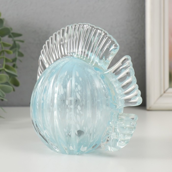 Сувенир стекло Сувенир стекло "Голубая рыбка" под муранское стекло 15х7х13 см