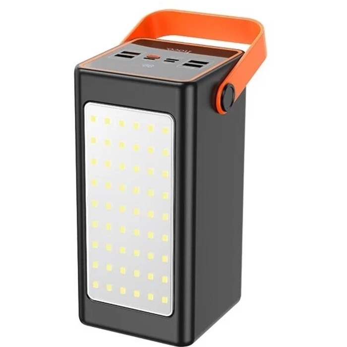 Внешний аккумулятор Hoco J107, 90000 мАч, 2USB/Type-C, 22.5W, 3 А, фонарик, чёрный Внешний аккумулятор Hoco J107, 90000 мАч, 2USB/Type-C, 22.5W, 3 А, фонарик, чёрный