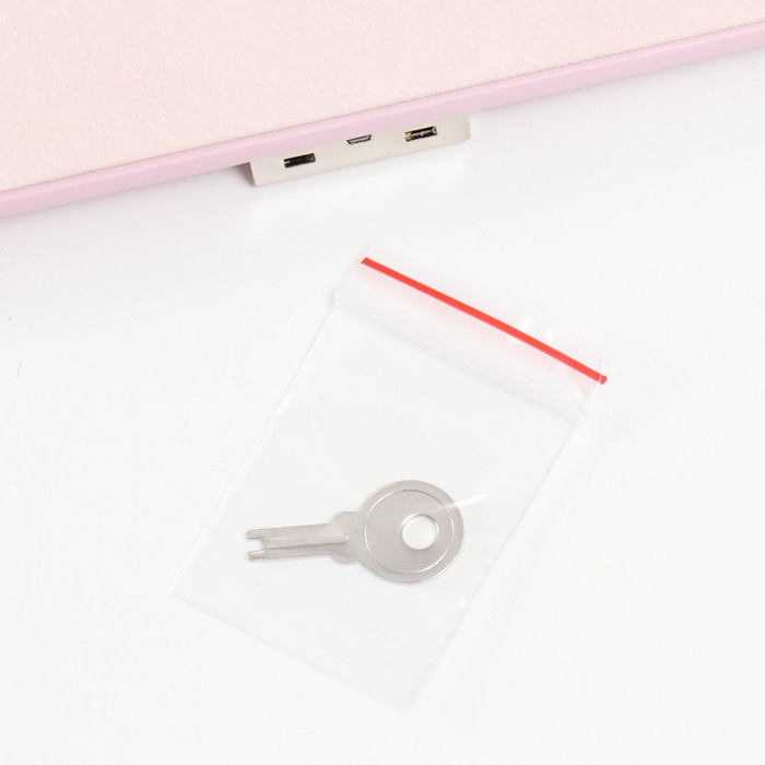 Шкатулка кожзам для украшений сундук Шкатулка кожзам для украшений сундук "Гладкость. Матовый светло-розовый" 11х18х13,7 см